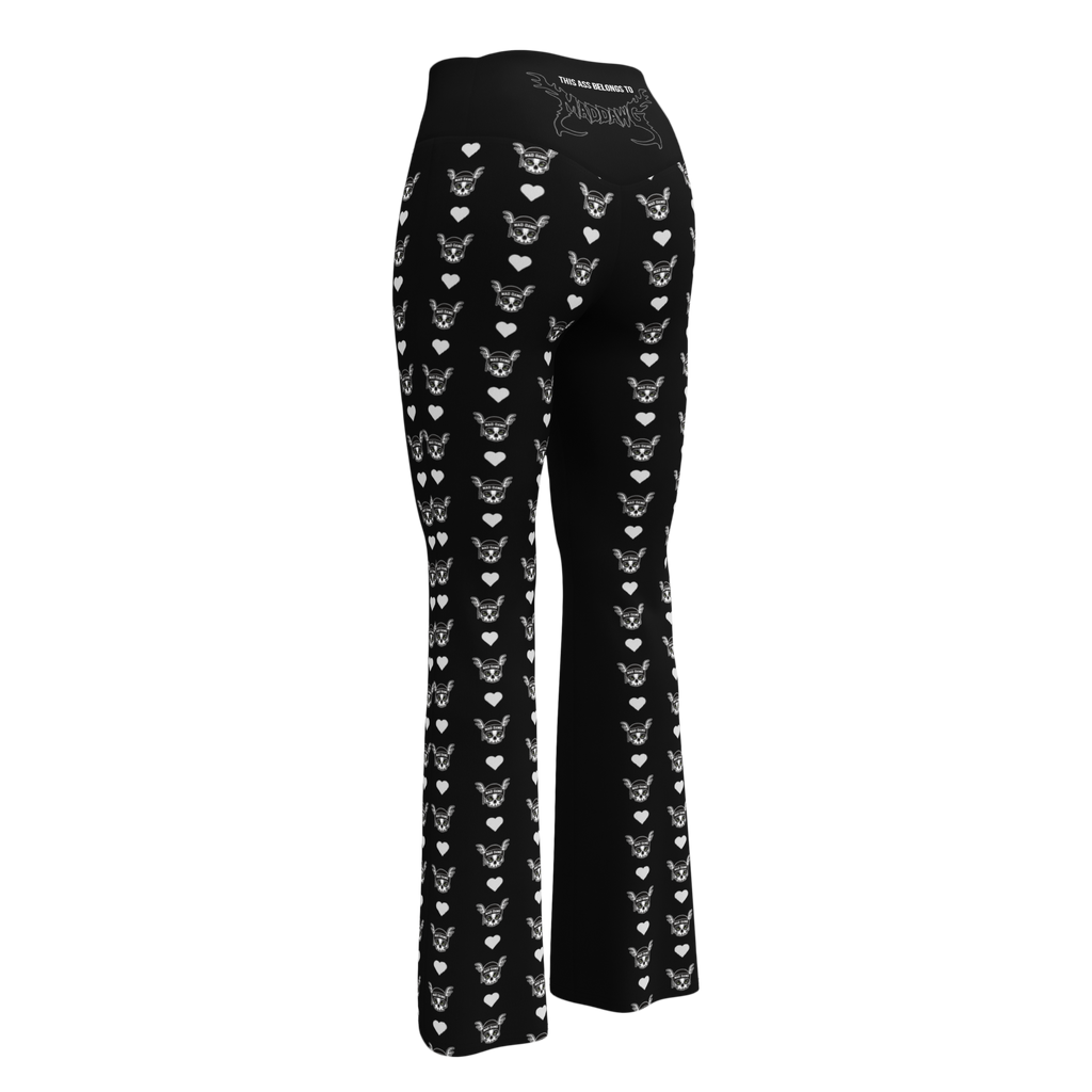 This Ass Belongs to Mad Dawg Flare Leggings