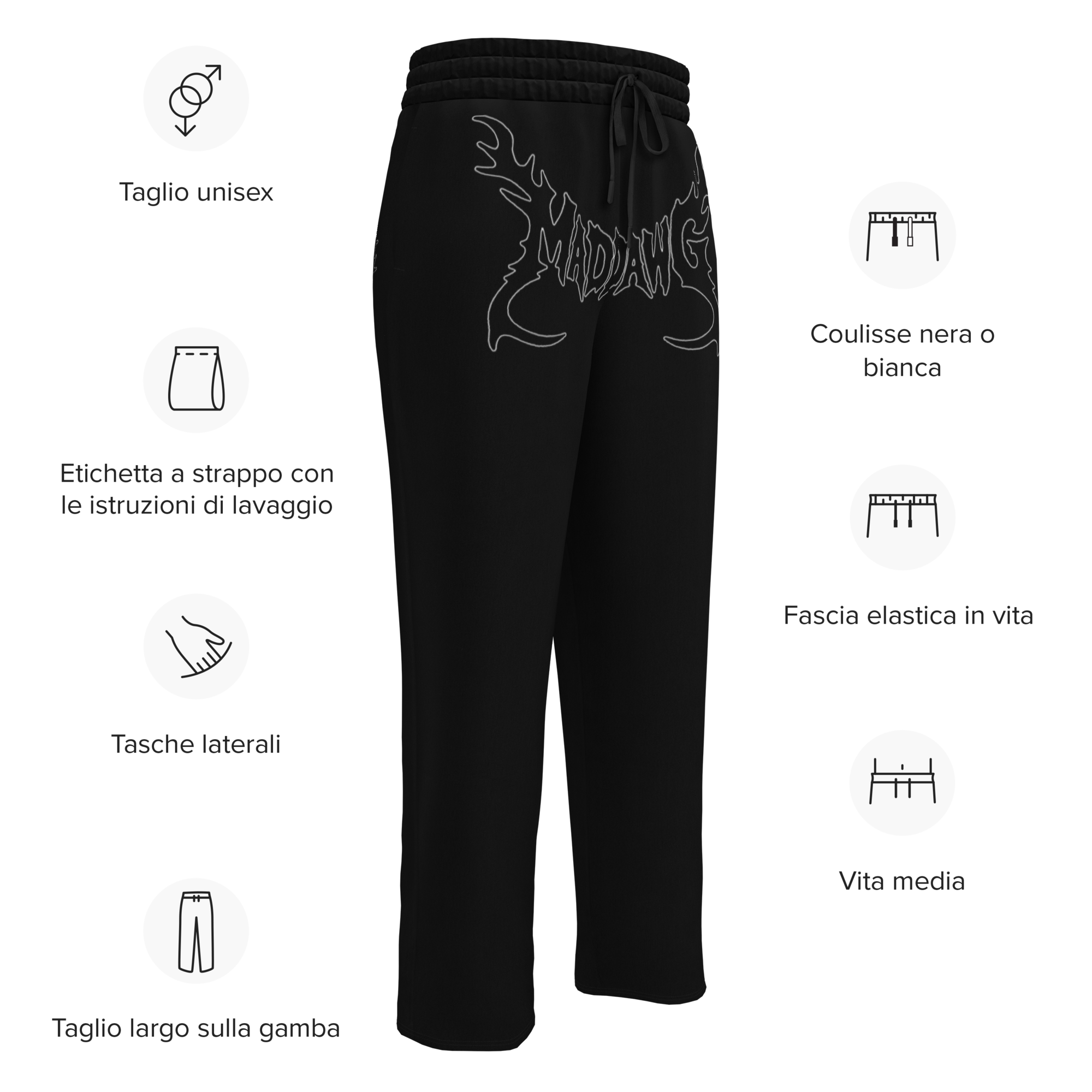 Mad Dawg's Wide-leg joggers